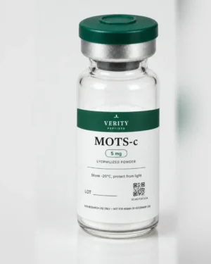 MOTS-c research vial — lyophilized powder, research use only