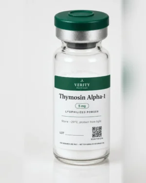 Thymosin Alpha-1 research vial — lyophilized powder, research use only